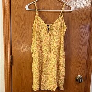 Wild Fable Yellow and Pink Floral Dress